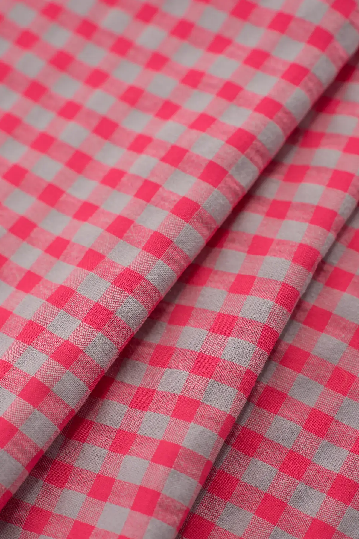 Vichy Batista algodón hot pink - Image 3
