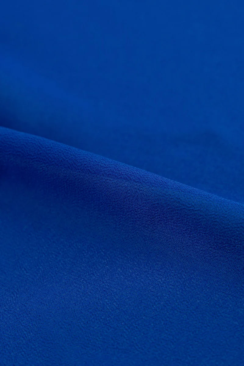 Georgette liso azul náutico - Image 2