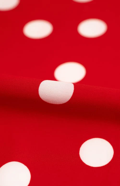 Koshibo rojo con lunar blanco 2,5 cm - Image 2