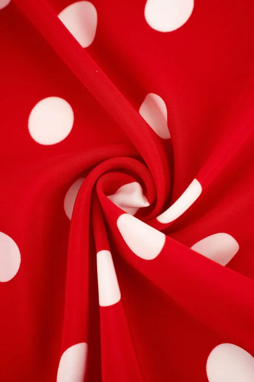 Koshibo rojo con lunar blanco 2,5 cm - Image 3
