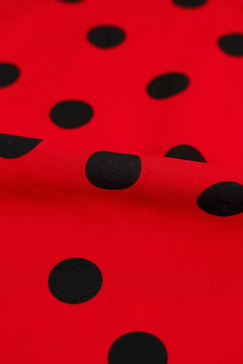 Koshibo rojo con lunar negro 2,5 cm - Image 2