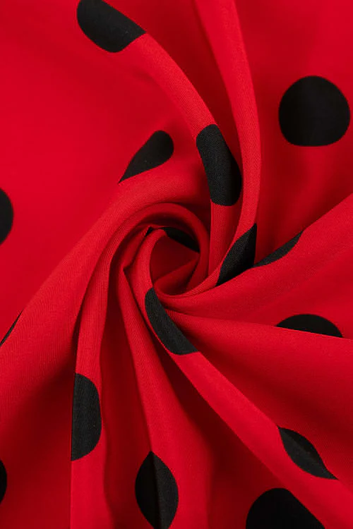 Koshibo rojo con lunar negro 2,5 cm - Image 3
