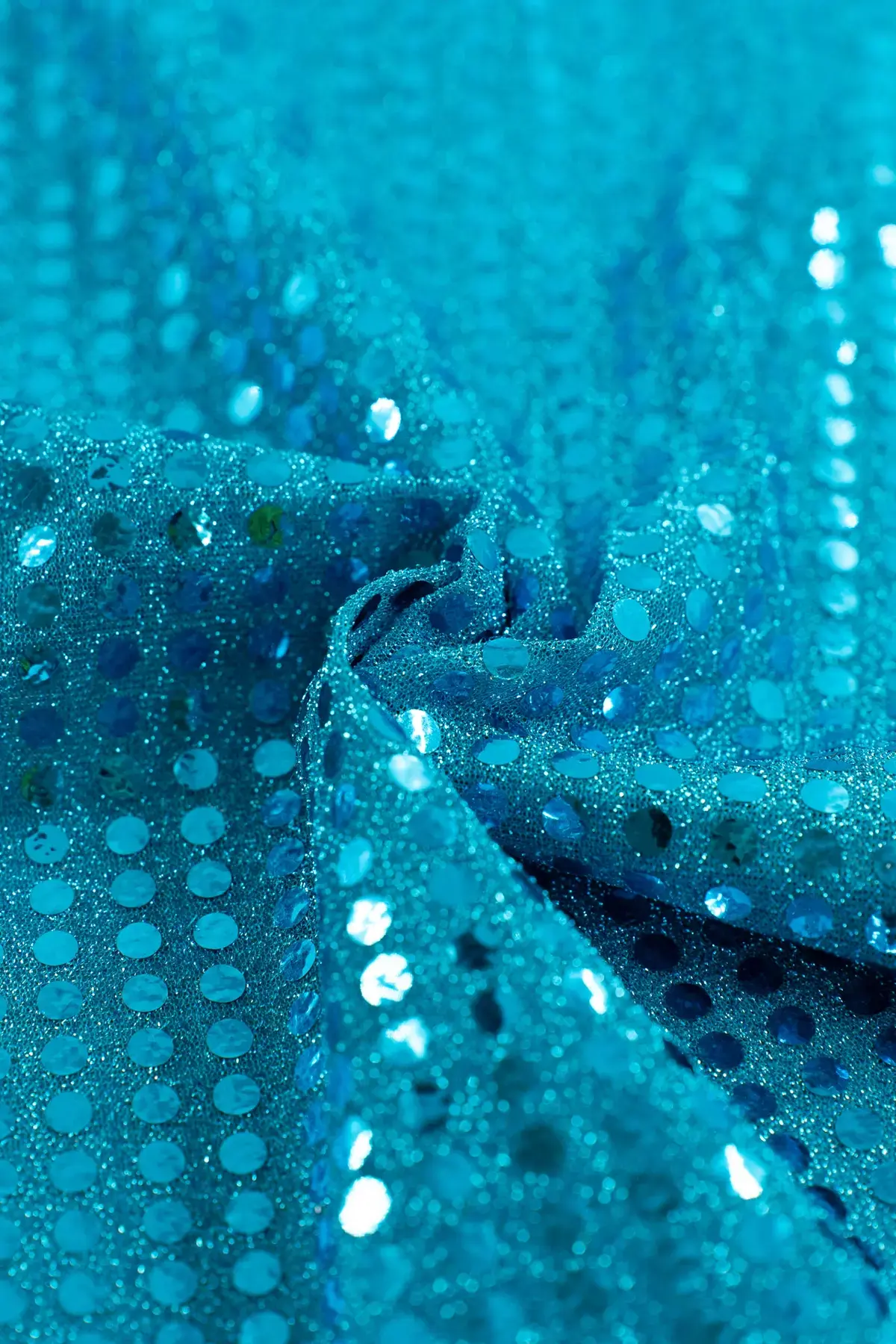 Lentejuela drip scuba blue - Image 4