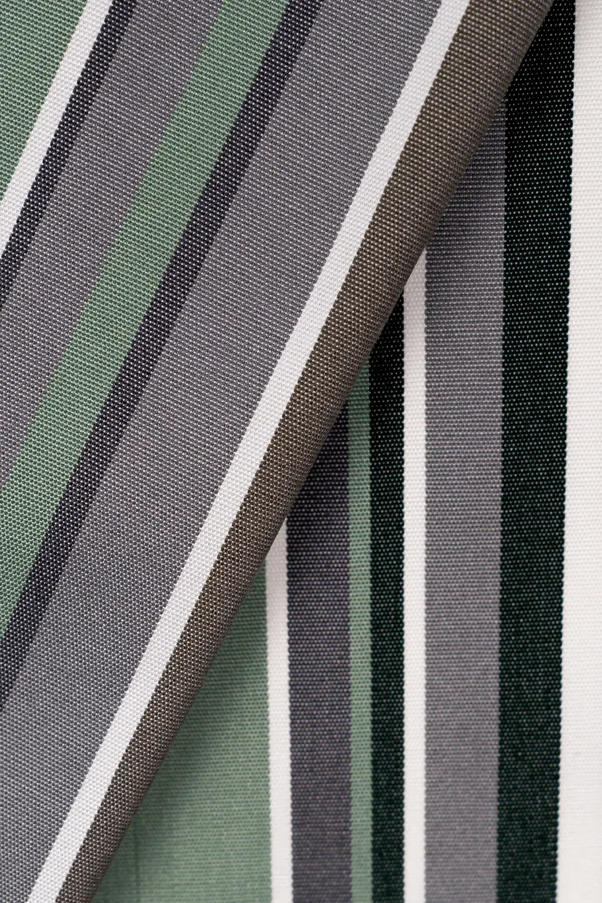 Lona acrílica rayas gris y verde 160 cm - Image 3