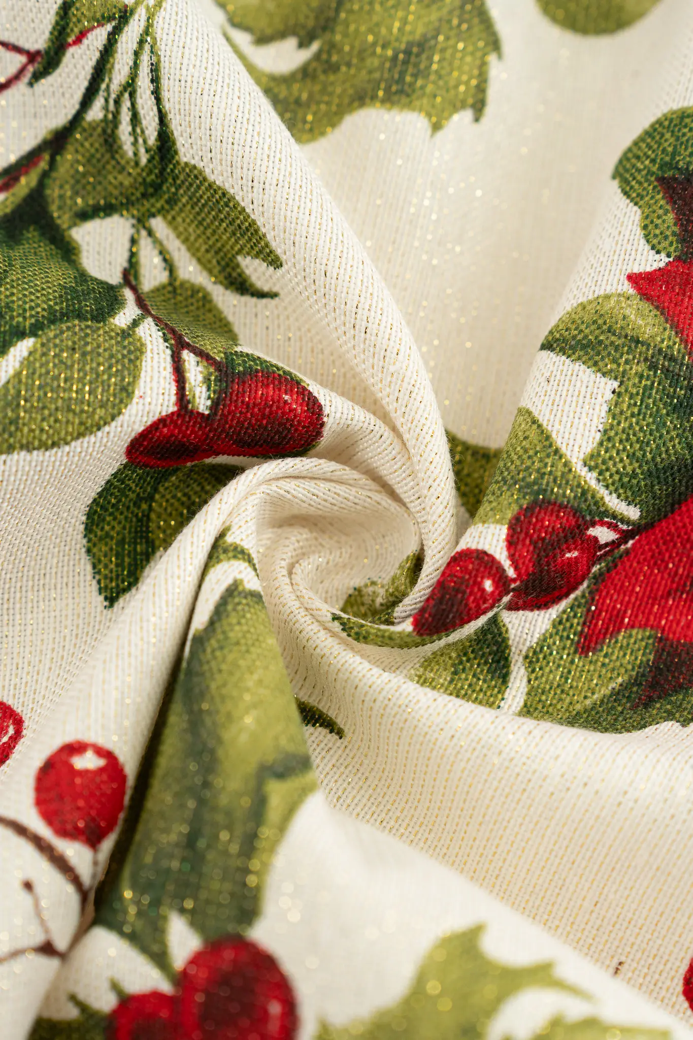 Loneta Navidad flor antique white - Image 3