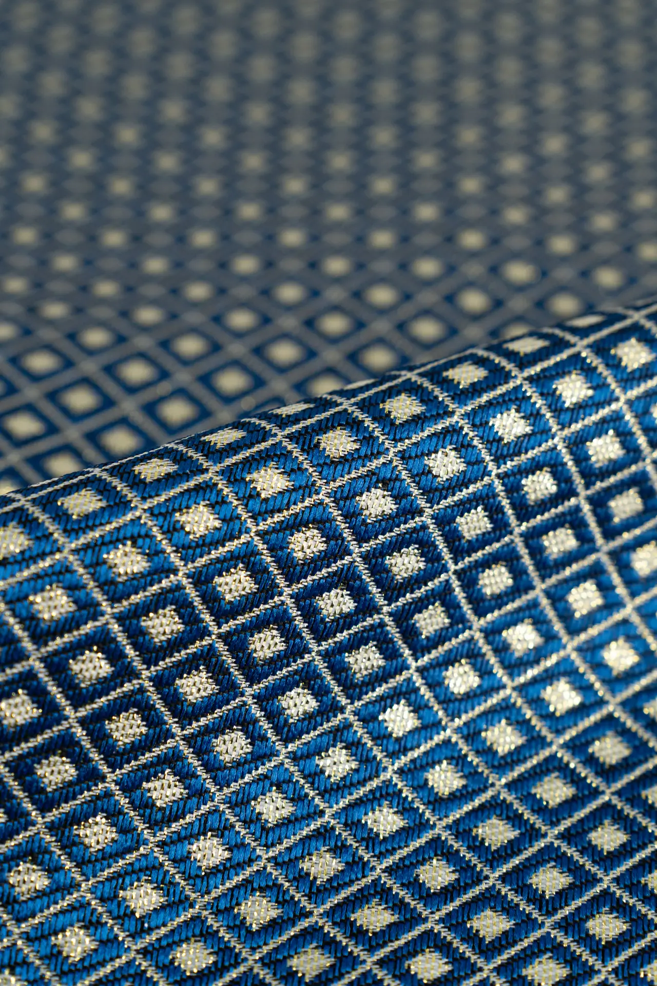 Lurex rombo azul - Image 2