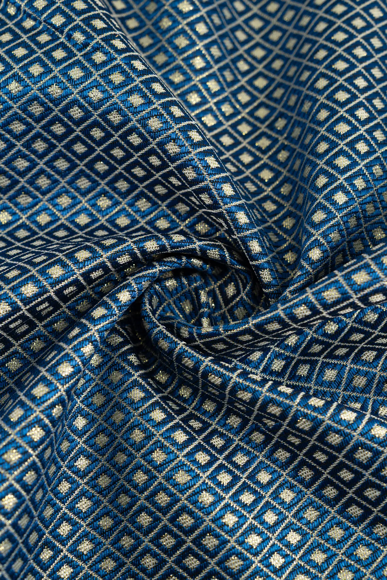 Lurex rombo azul - Image 4