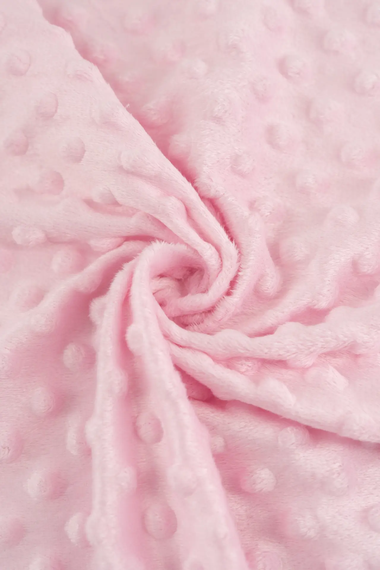 Minky rosa barely pink - Image 3
