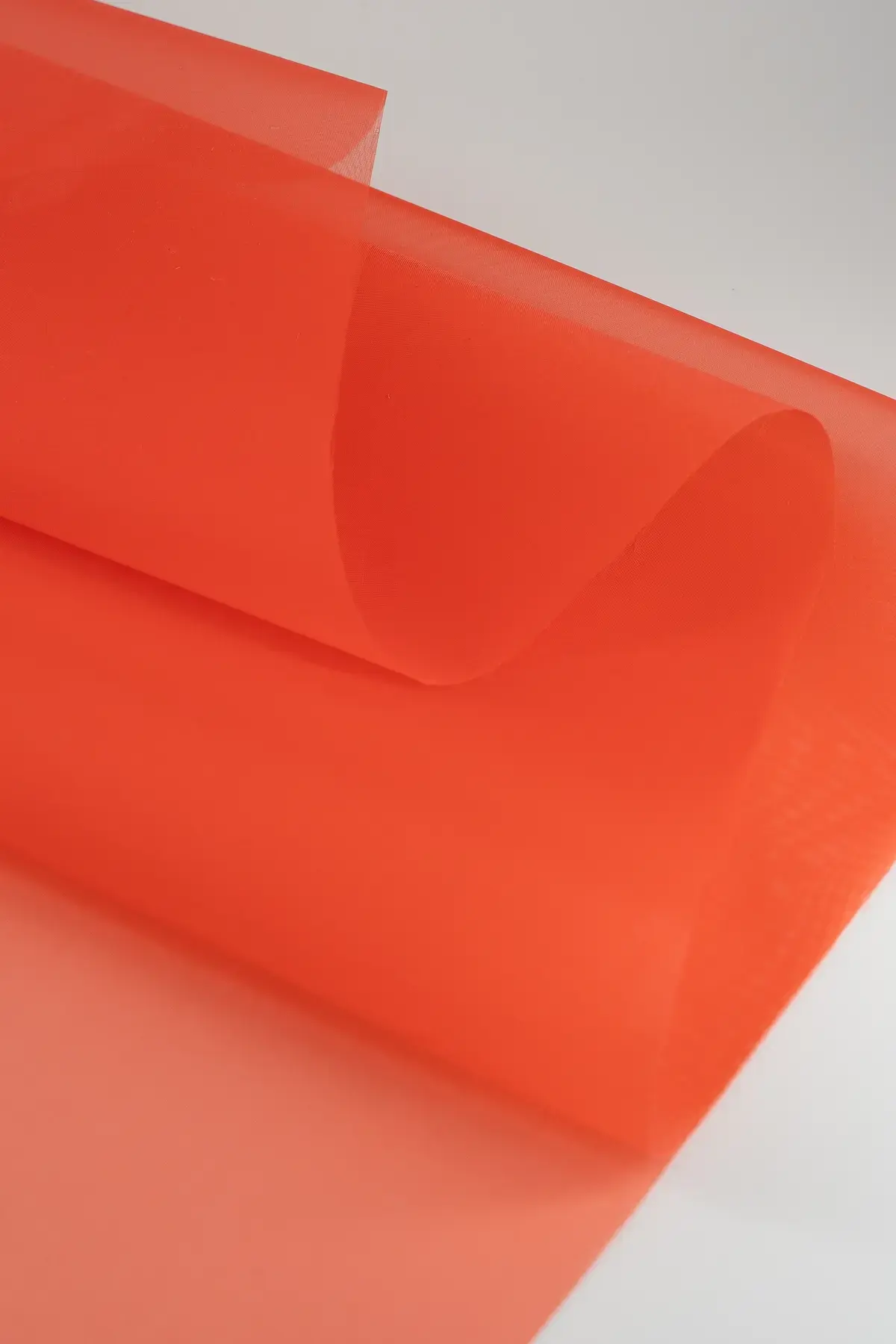 Organdie red orange - Image 3