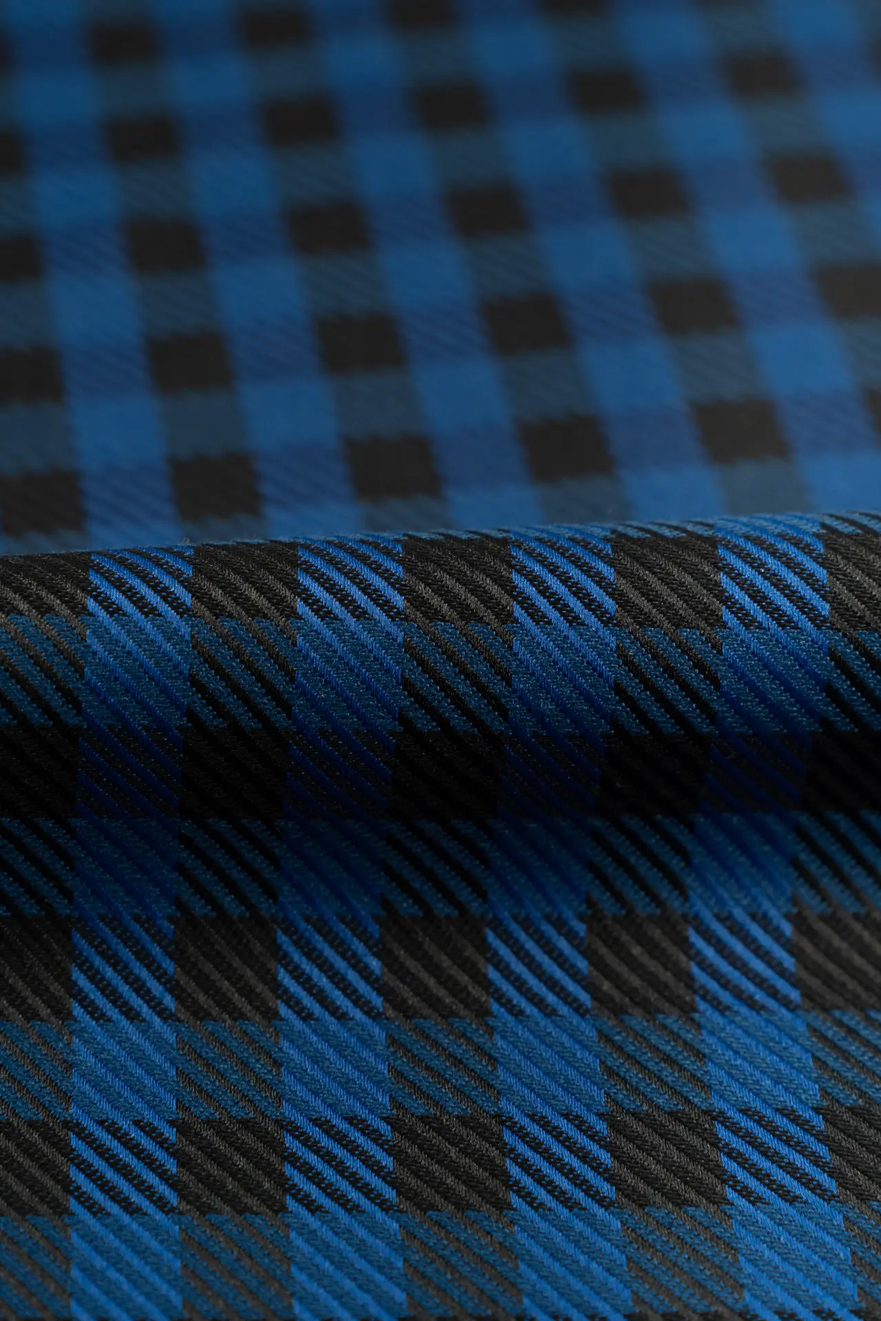 Paño vichy azul y negro - Image 2