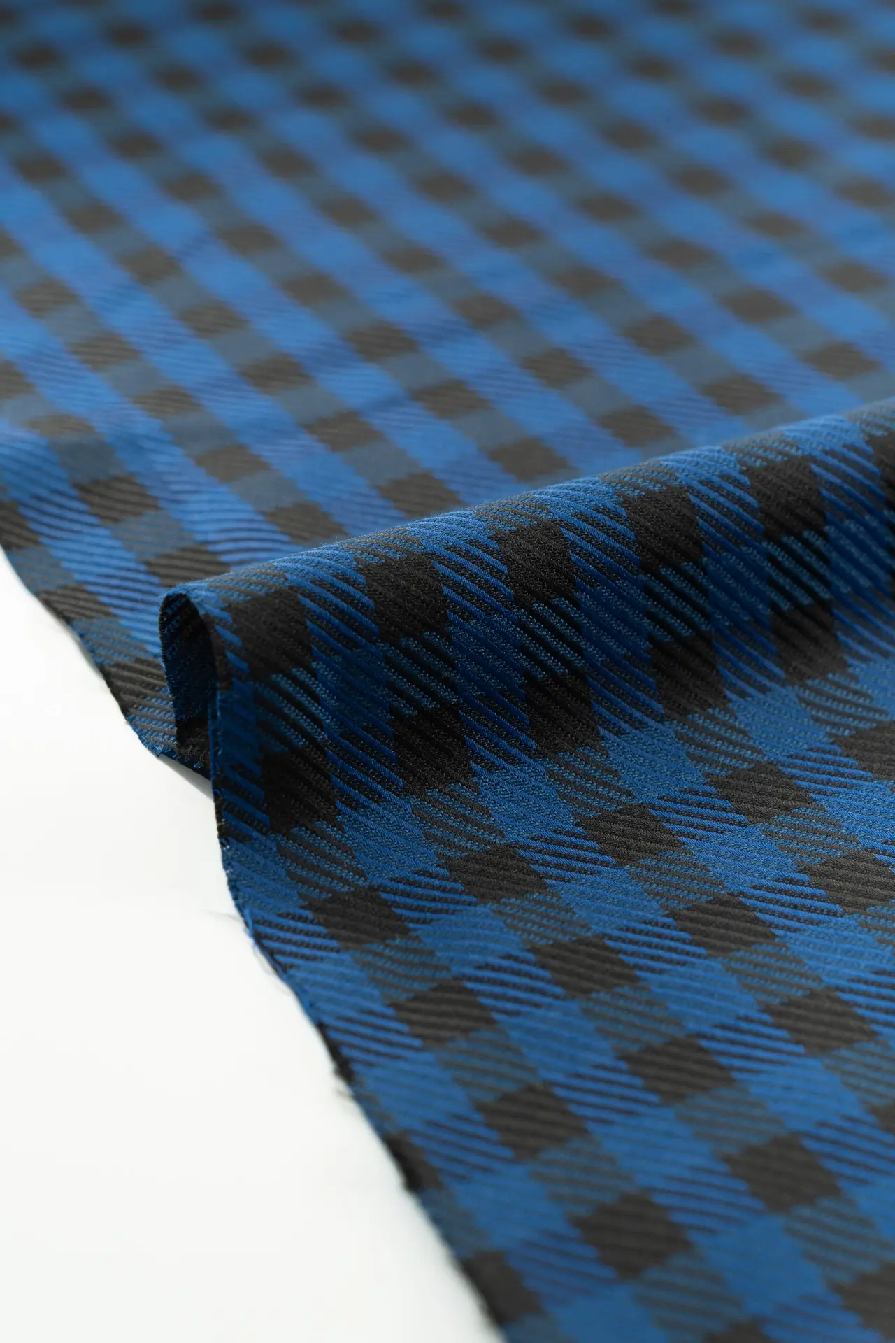 Paño vichy azul y negro - Image 3