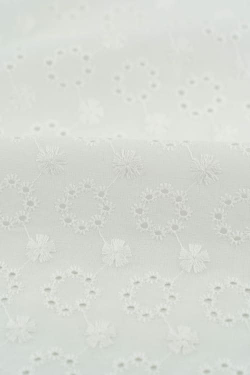 Perforado Algodón Blanco Bangalore - Image 2