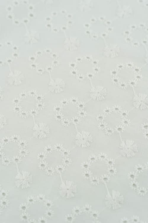 Perforado Algodón Blanco Bangalore - Image 3