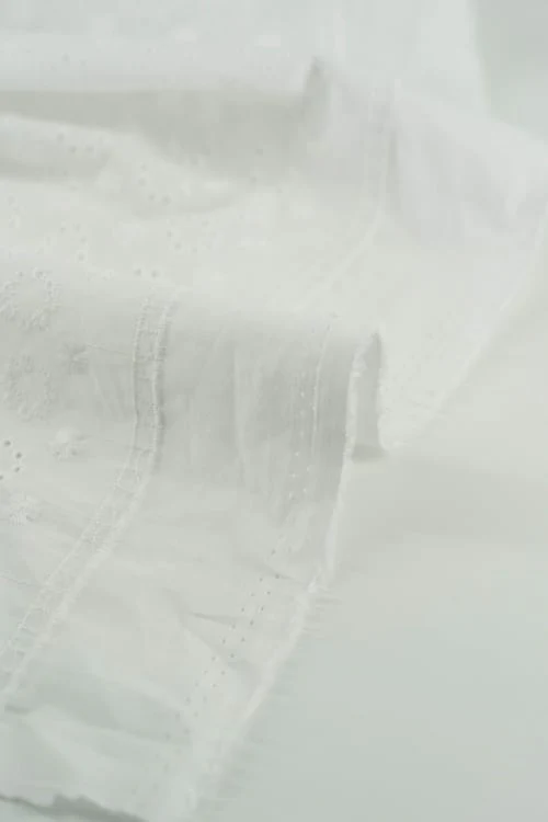 Perforado Algodón Blanco Bangalore - Image 4