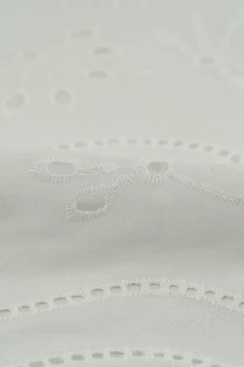Perforado Algodón Blanco Gardenia - Image 2