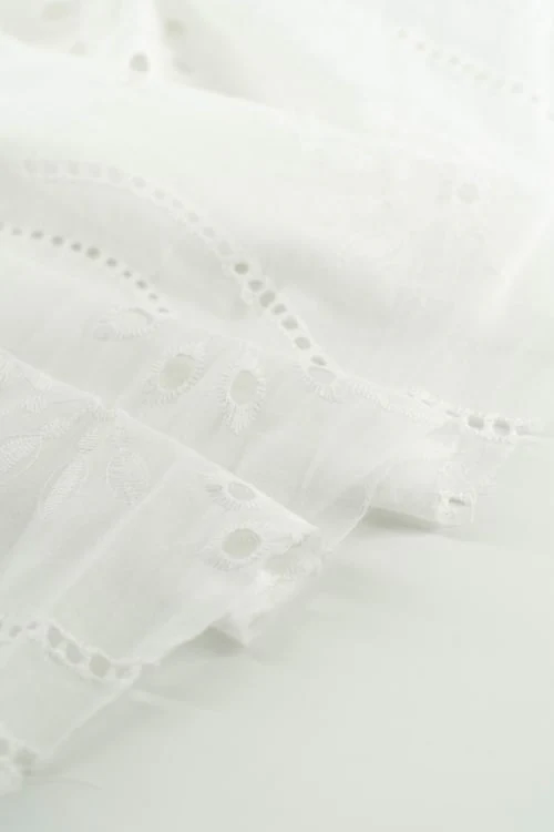 Perforado Algodón Blanco Gardenia - Image 3