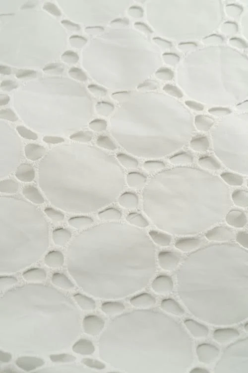 Perforado Algodón Blanco Jaipur - Image 3