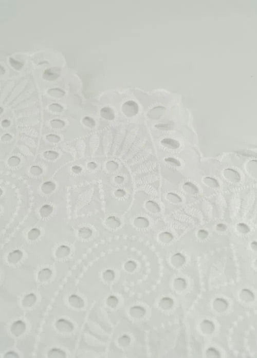Perforado Algodón Blanco Laurel - Image 3