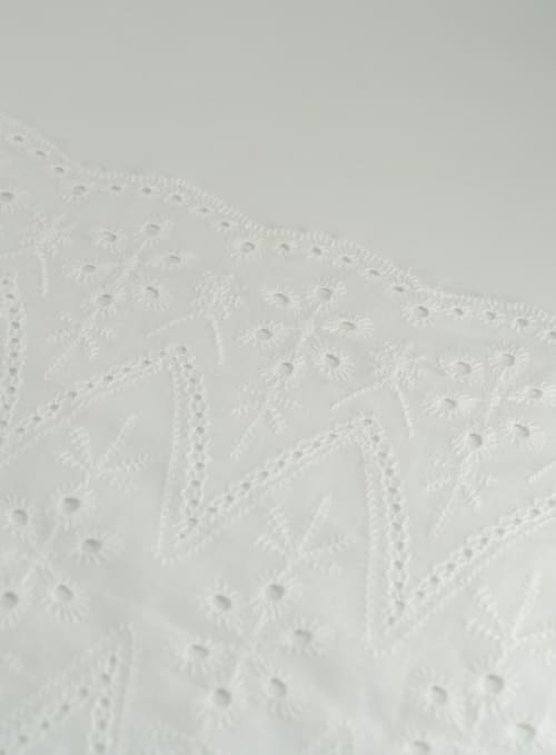 Perforado Algodón Blanco Madreselva - Image 3