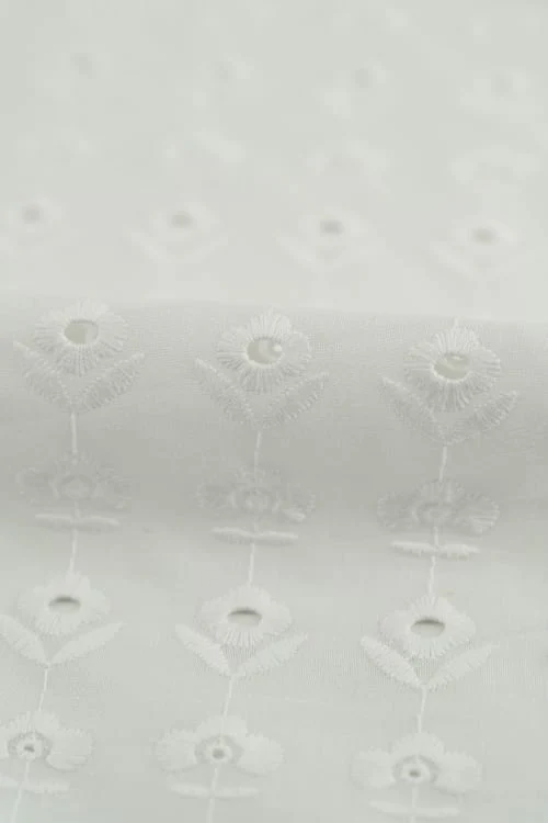 Perforado Algodón Blanco Múnich - Image 2