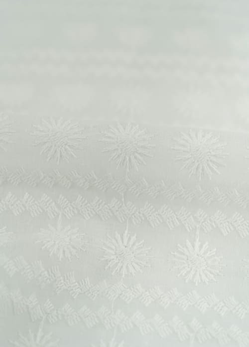 Perforado Algodón Blanco Retama - Image 2