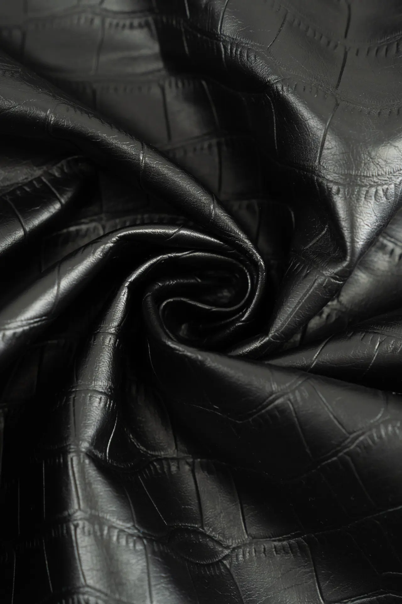 Piel sintetica negra caviar - Image 3