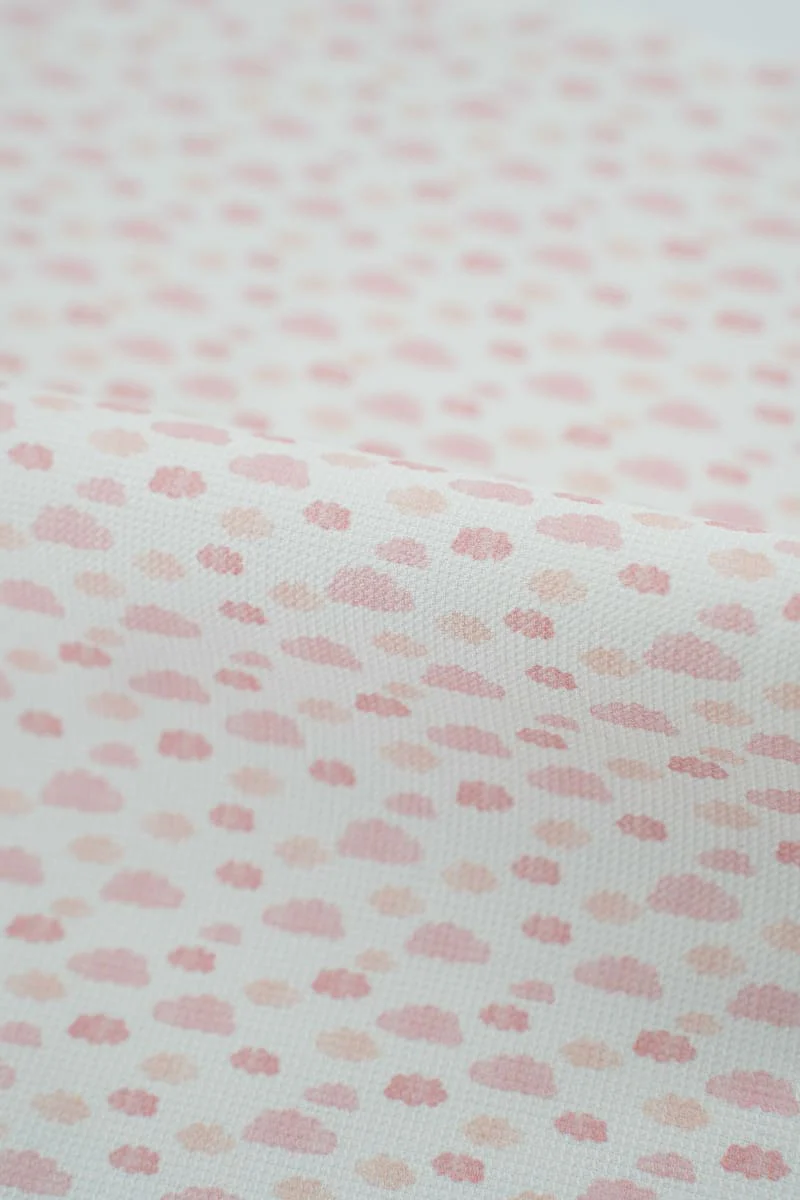 Piqué infantil rosa chicle nube - Image 2