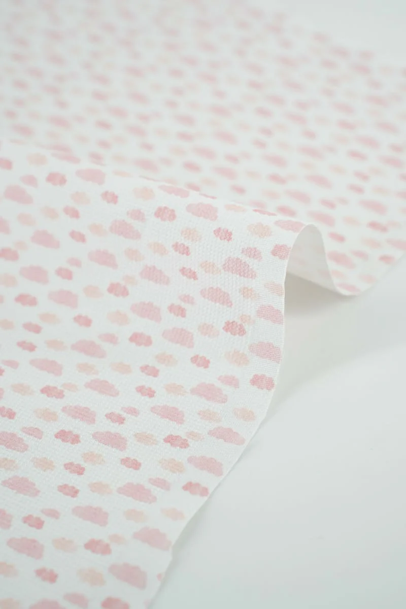 Piqué infantil rosa chicle nube - Image 3
