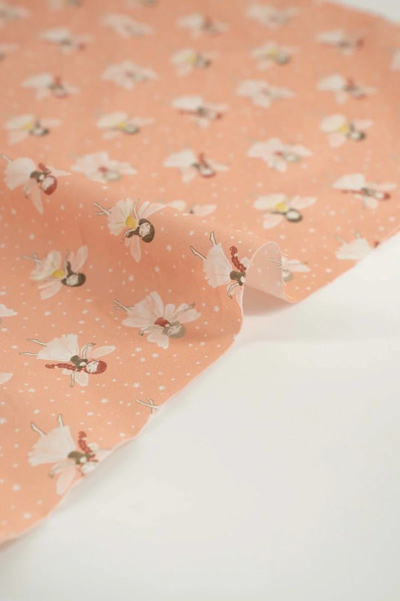 Popelín algodón infantil rosa hadas - Image 3