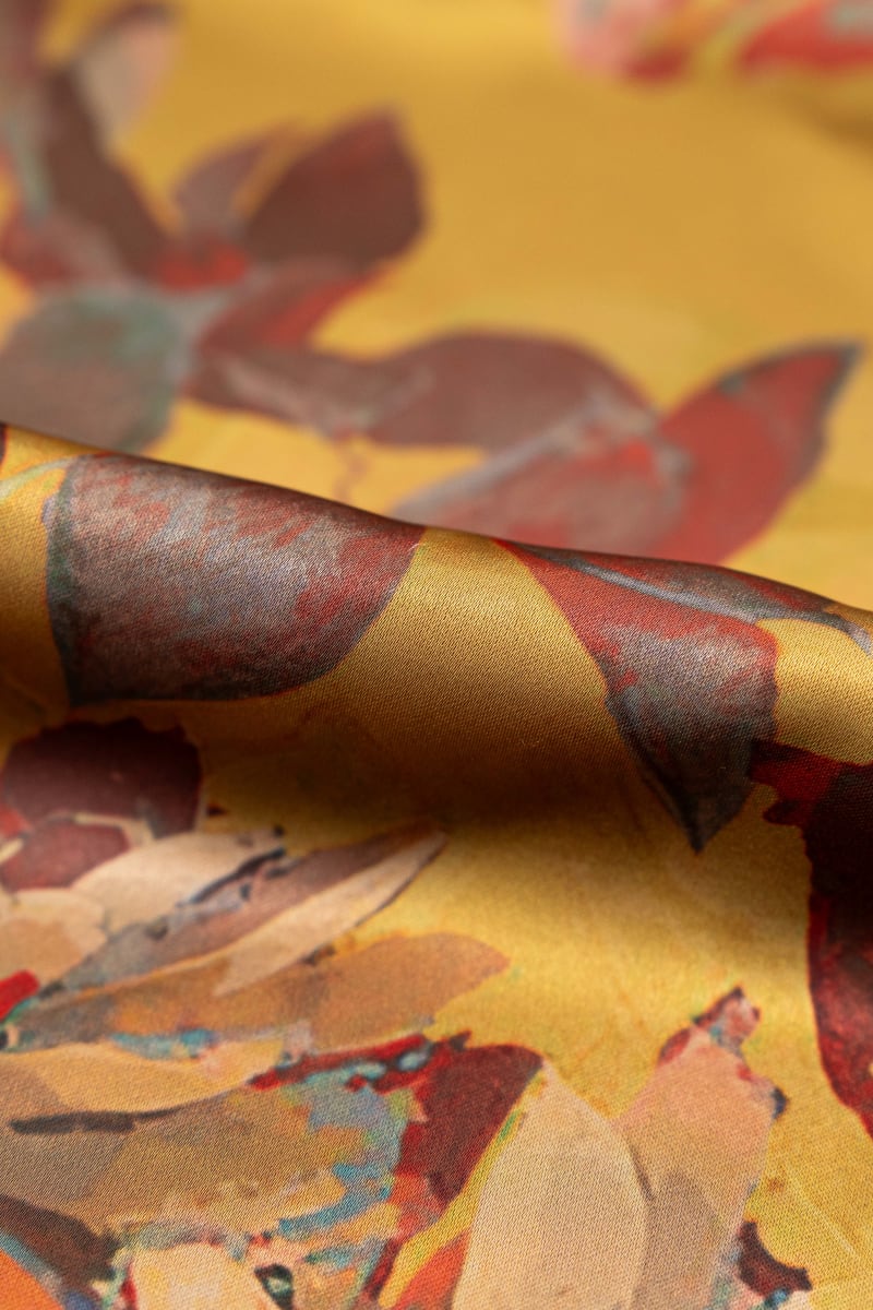Raso floral amarillo miel - Image 2