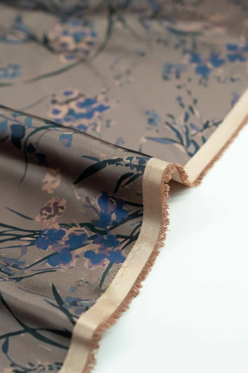 Raso floral azul intenso - Image 4