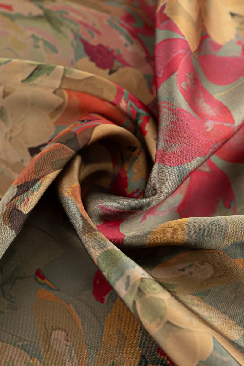 Raso floral rosa fucsia - Image 2