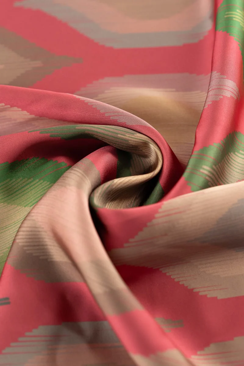 Raso geométrico rosa magenta - Image 3