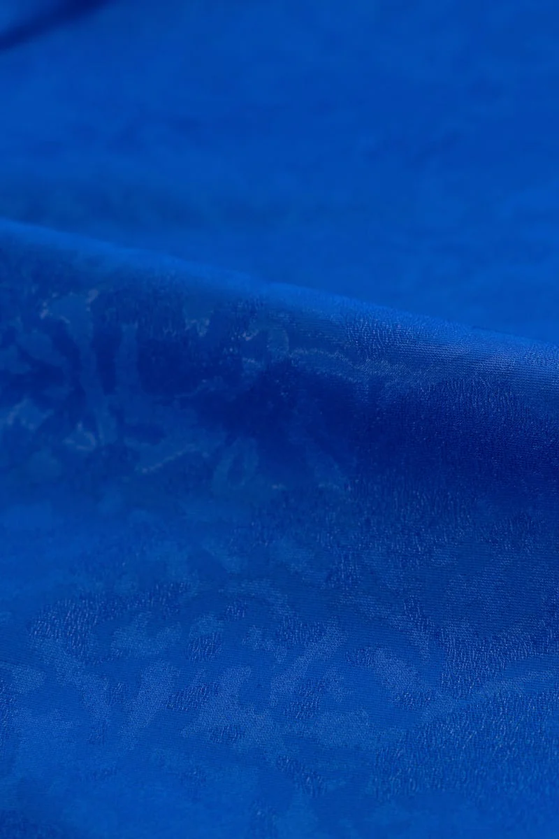 Raso mikado abstracto azul náutico - Image 2