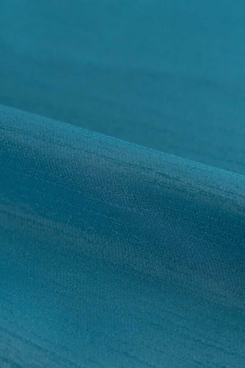 Raso mikado lineas azul océano - Image 2