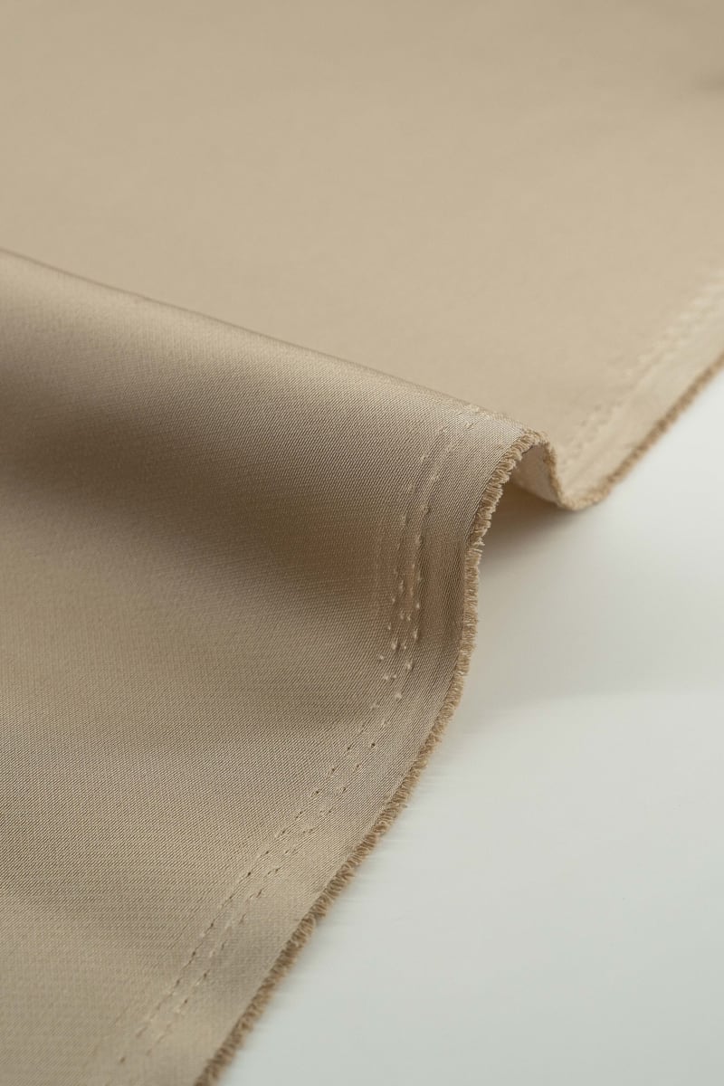 Satén liso beige arena - Image 3
