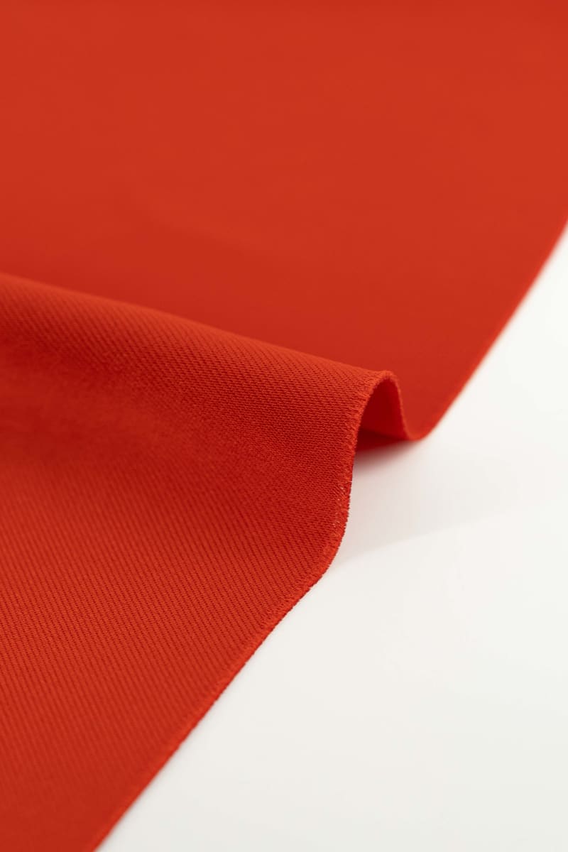 Satén liso rojo chili - Image 3