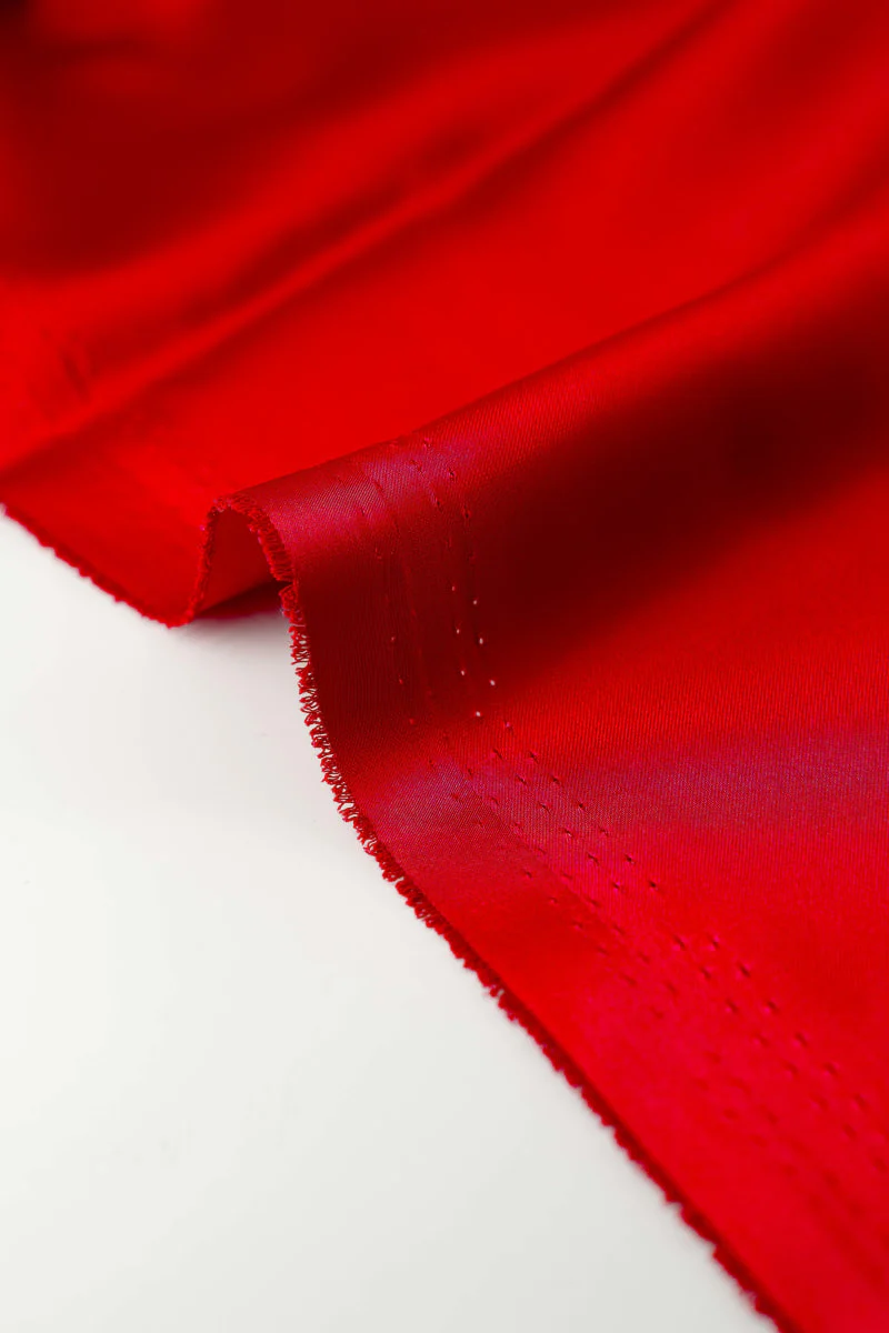 Satén liso rojo intenso - Image 3