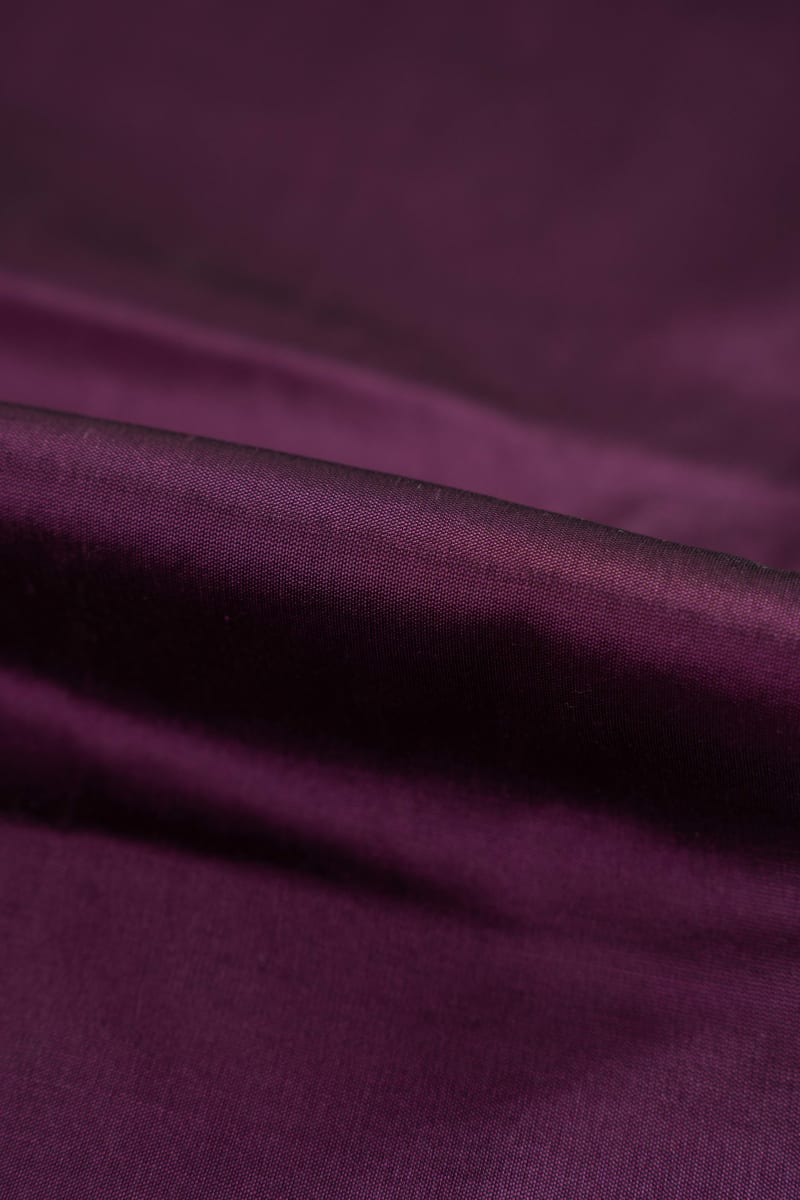 Seda 100% liso morado oscuro - Image 2