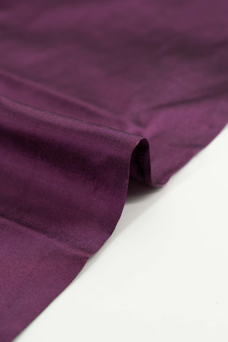 Seda 100% liso morado oscuro - Image 3