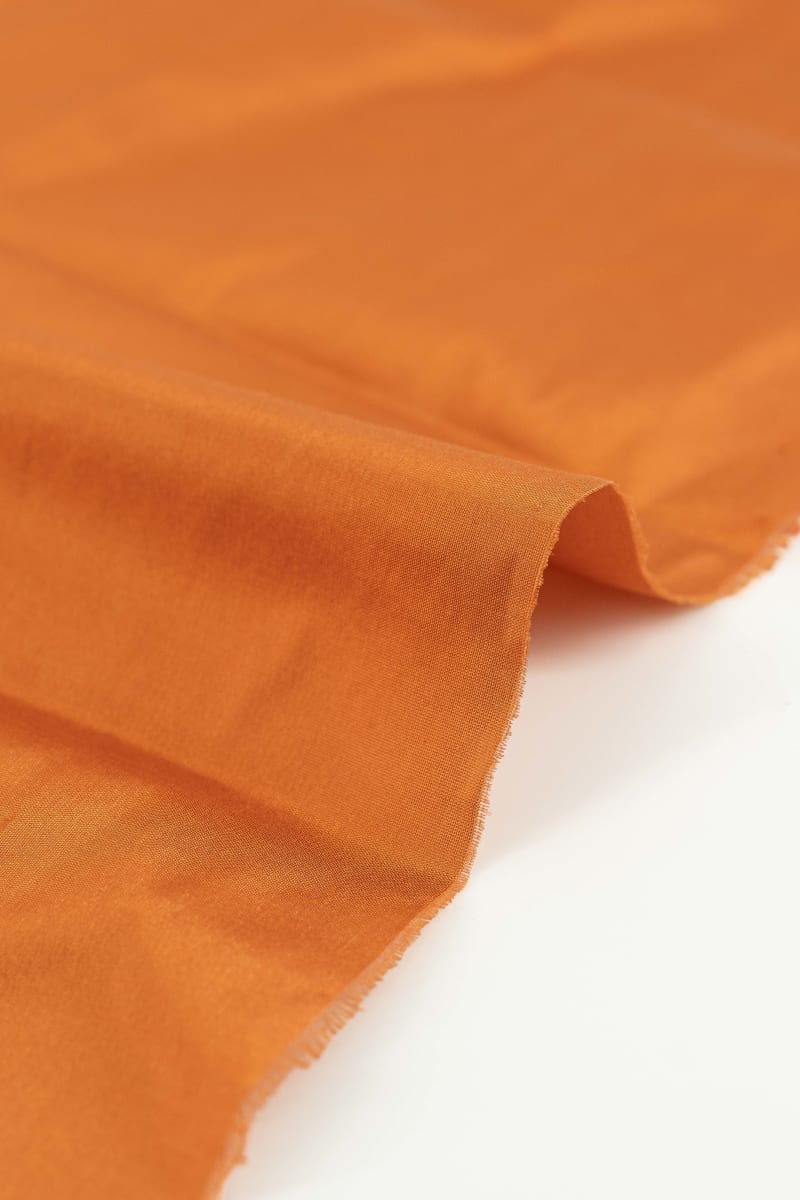 Seda 100% liso naranja albaricoque - Image 3