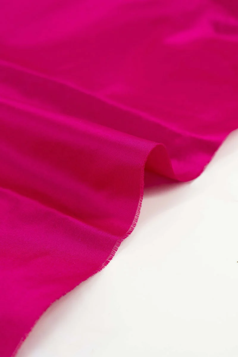 Seda 100% liso rosa frambuesa - Image 3