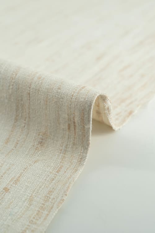 Seda natural blanco roto textura rústica - Image 4