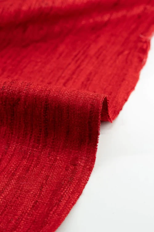 Seda natural rojo textura rústica - Image 4