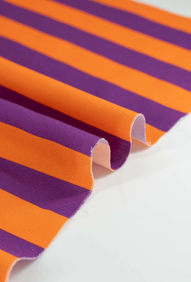 Semipanamá rayas morado y naranja - Image 3