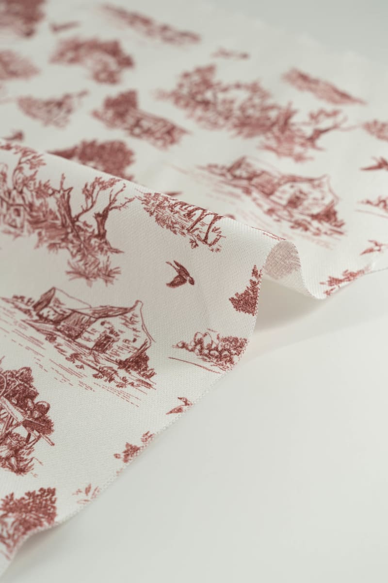 Loneta Toile de Jouy Rojo - Image 3