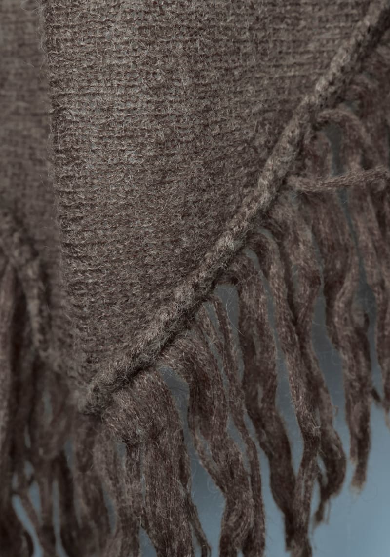 Toquilla flamenca marrón | lana y mohair - Image 4