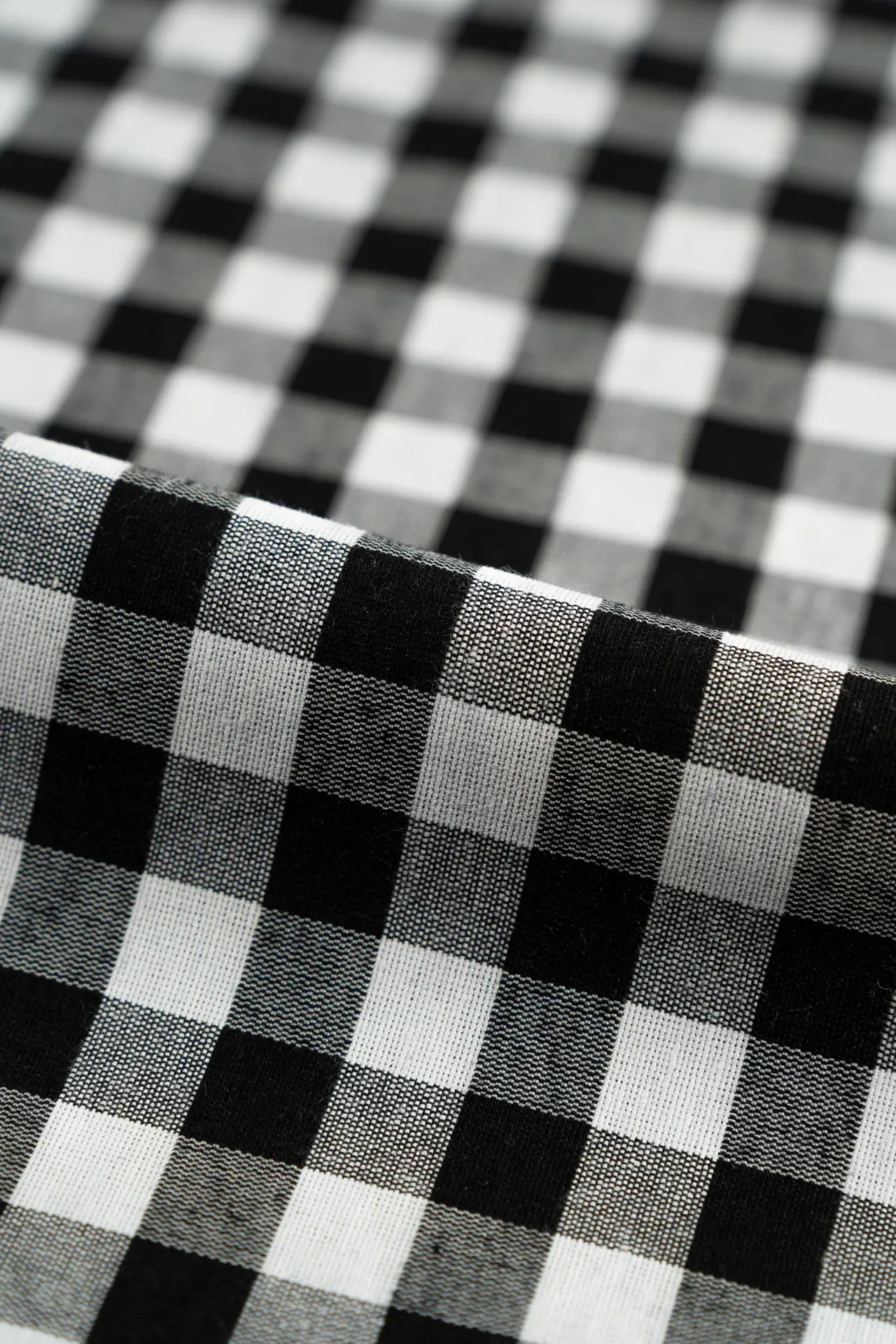 Vichy cortinas mediano negro - Image 2