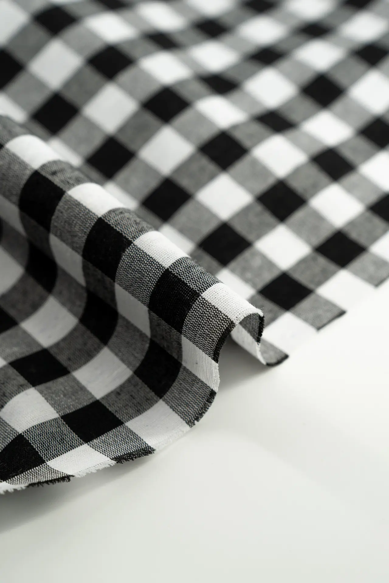 Vichy cortinas mediano negro - Image 3