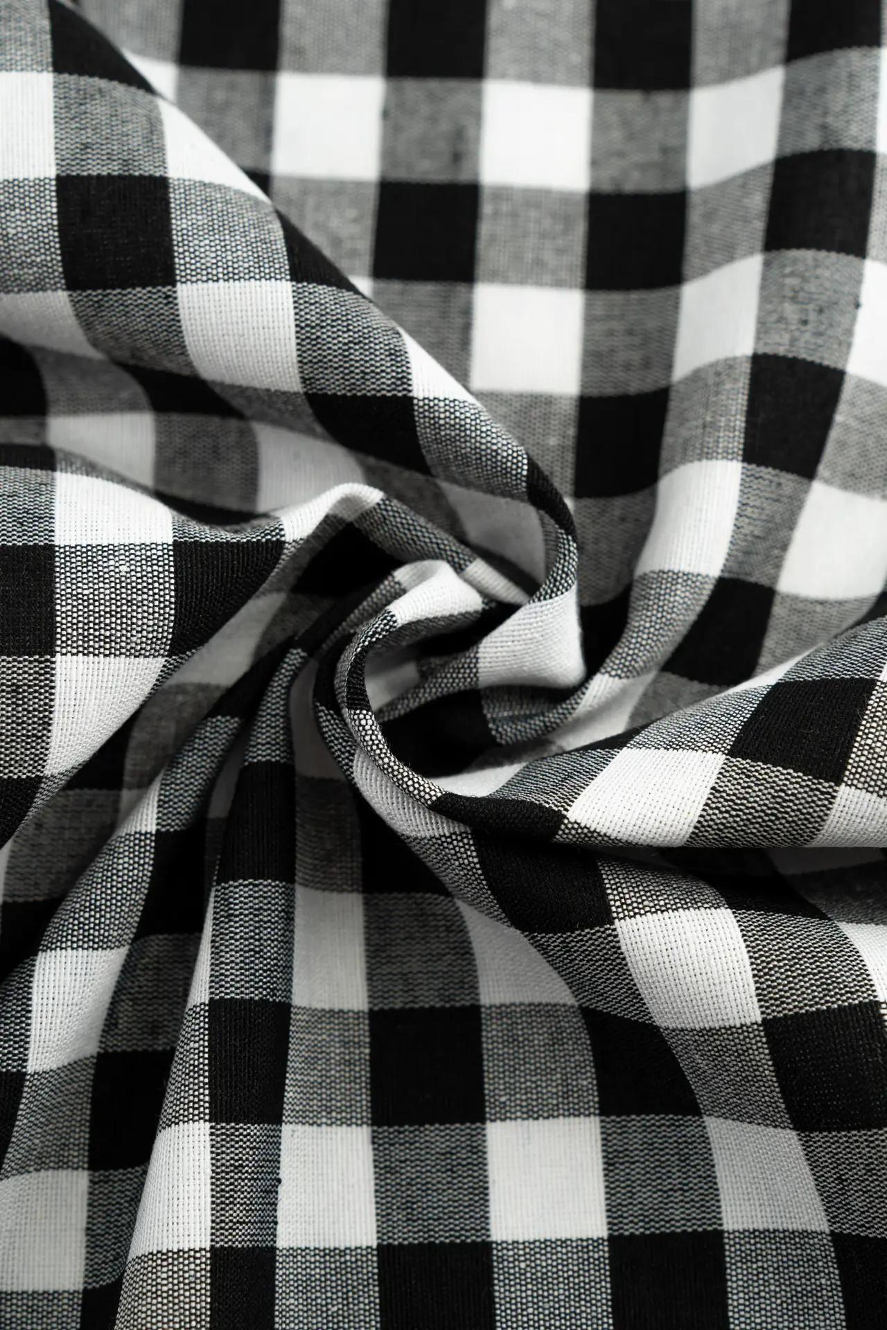 Vichy cortinas mediano negro - Image 4